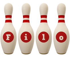 Filo bowling-pin logo