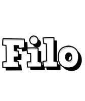 Filo snowing logo