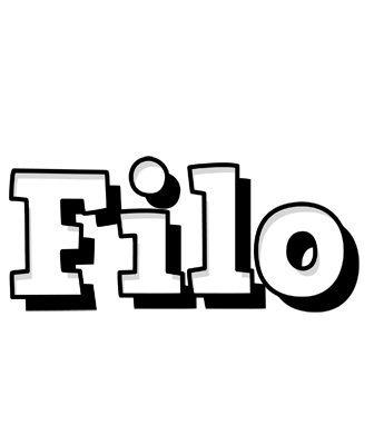 Filo snowing logo