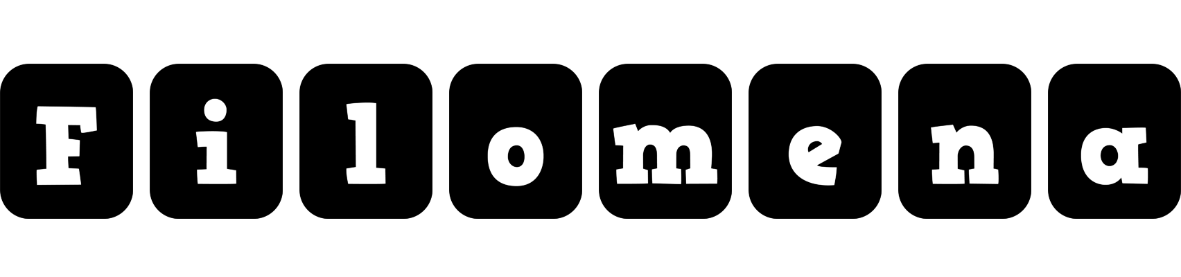 Filomena box logo