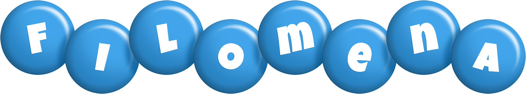 Filomena candy-blue logo