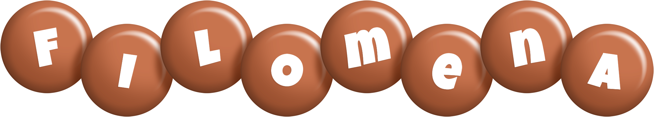 Filomena candy-brown logo