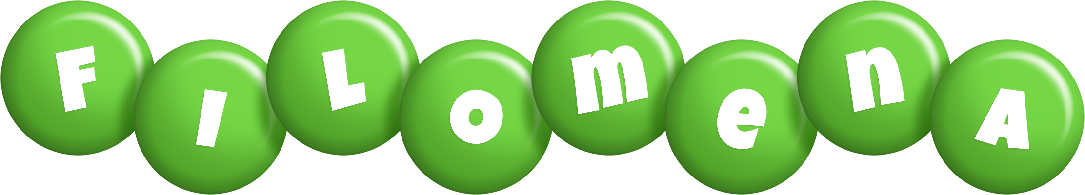 Filomena candy-green logo