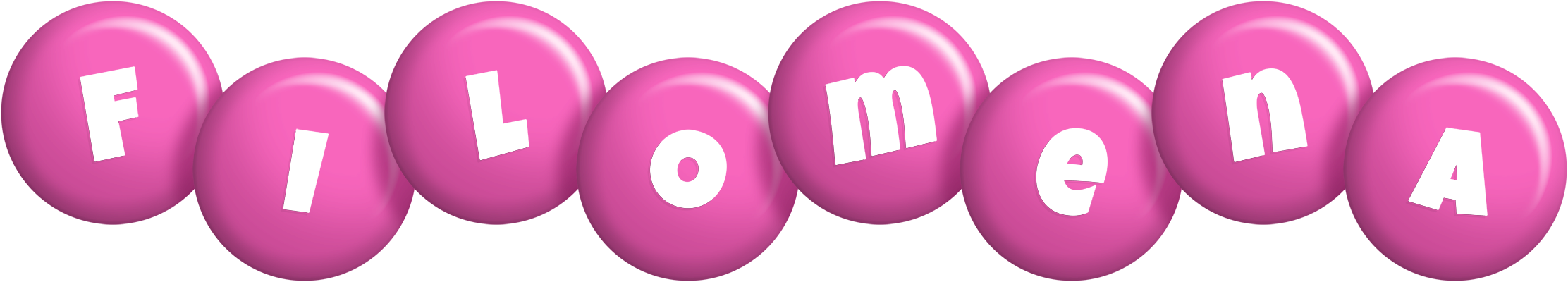 Filomena candy-pink logo