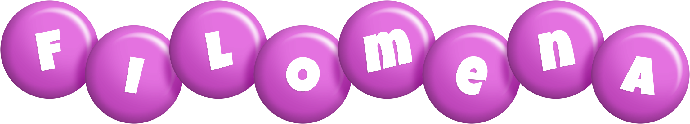 Filomena candy-purple logo
