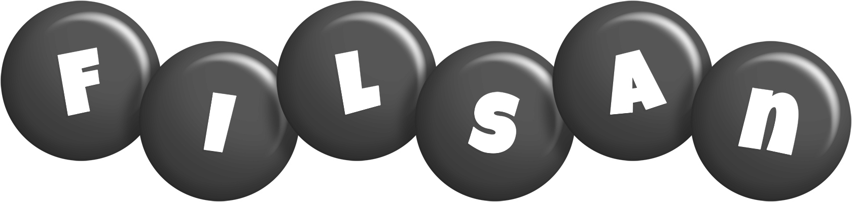 Filsan candy-black logo