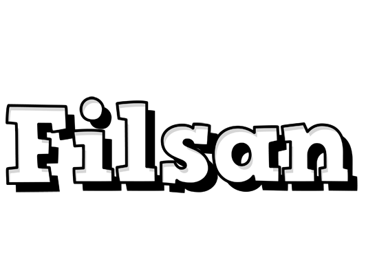 Filsan snowing logo