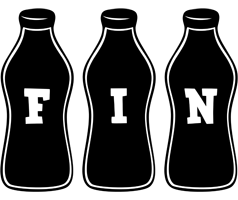 Fin bottle logo