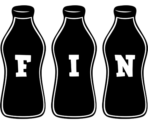 Fin bottle logo