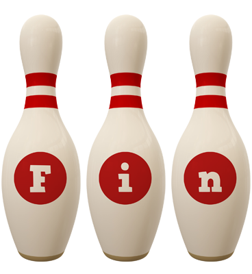 Fin bowling-pin logo