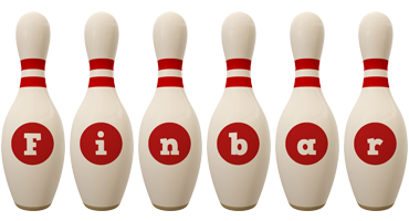 Finbar bowling-pin logo