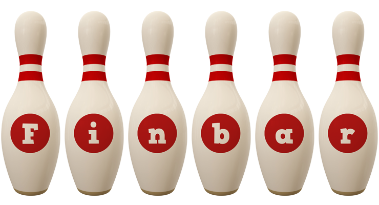 Finbar bowling-pin logo