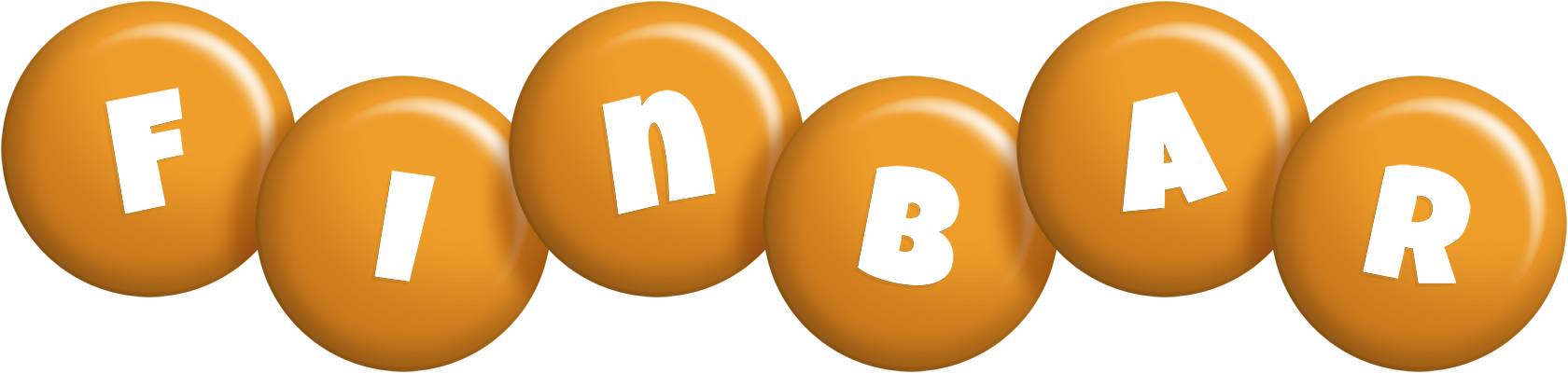 Finbar candy-orange logo