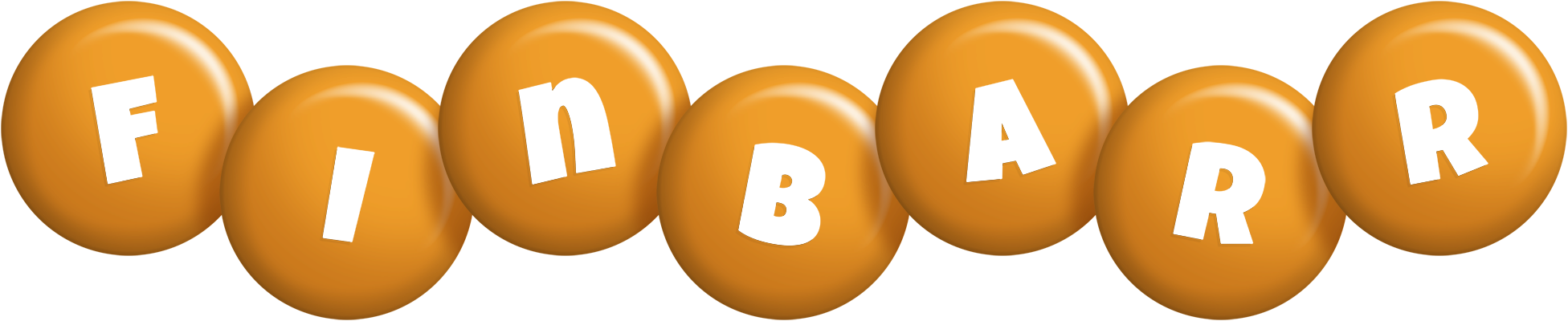 Finbarr candy-orange logo