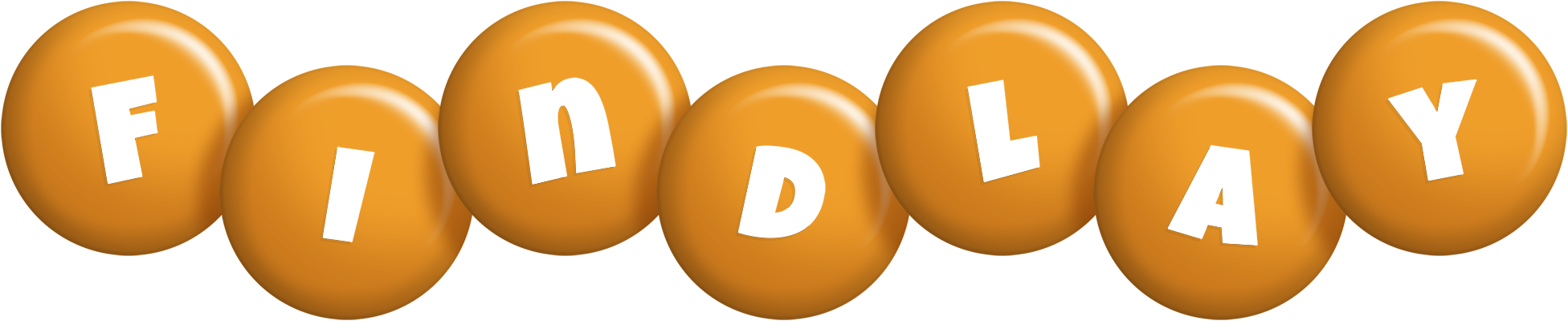 Findlay candy-orange logo
