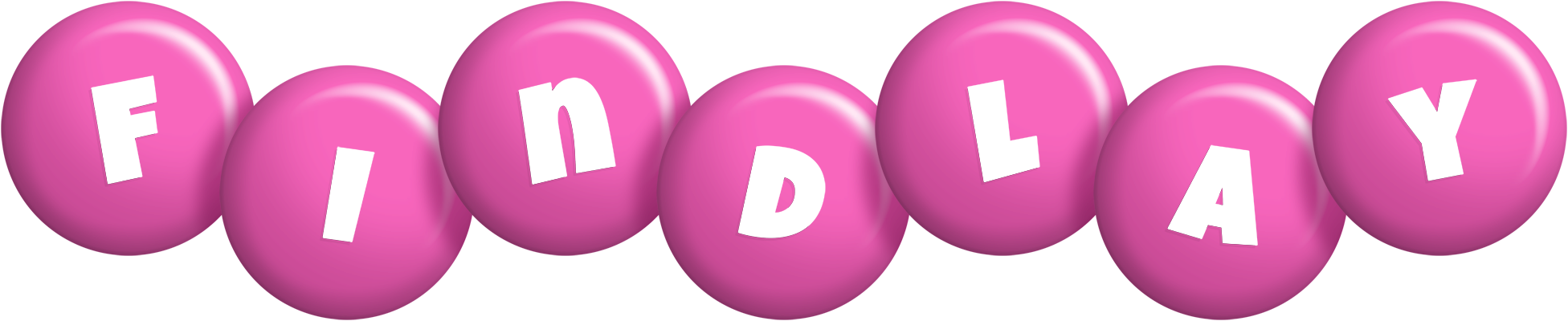 Findlay candy-pink logo