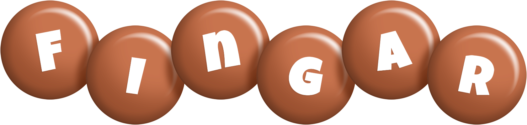 Fingar candy-brown logo