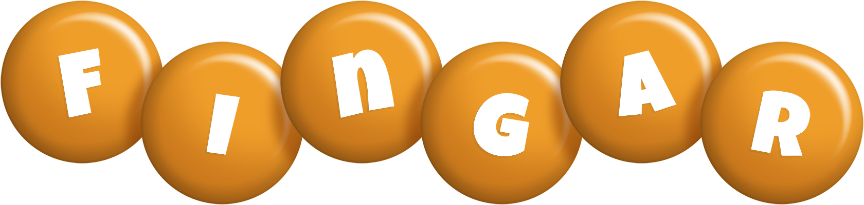 Fingar candy-orange logo
