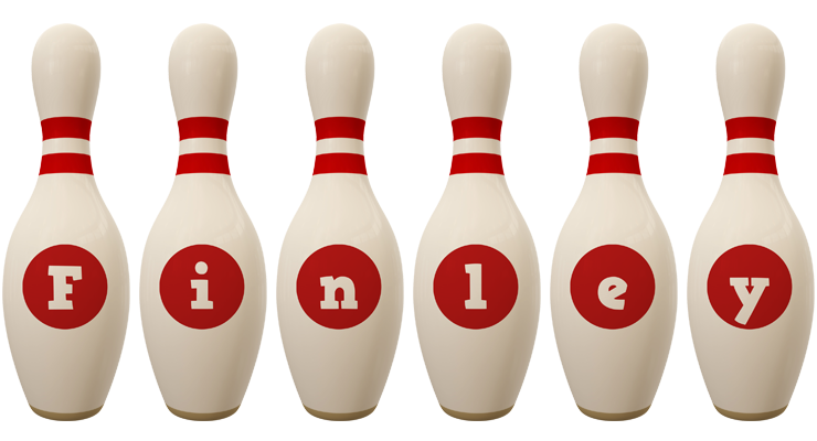 Finley bowling-pin logo