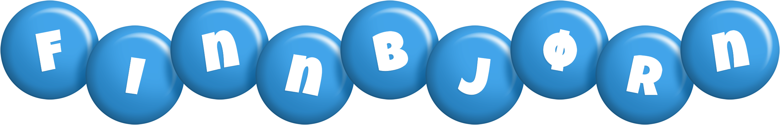 Finnbjørn candy-blue logo