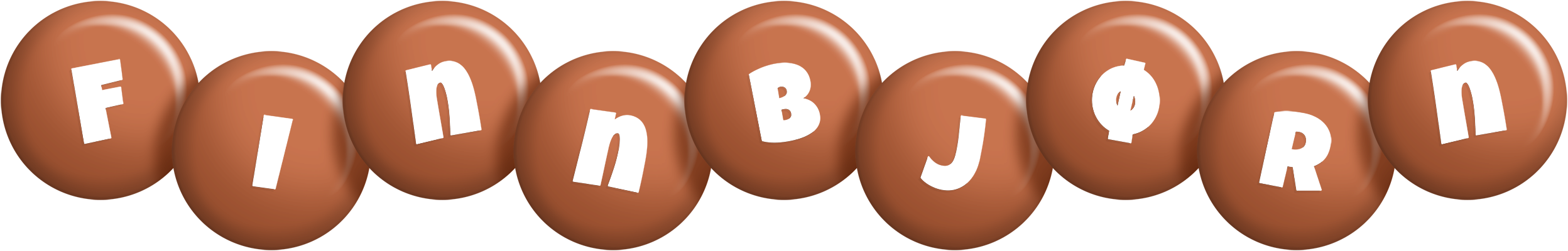 Finnbjørn candy-brown logo