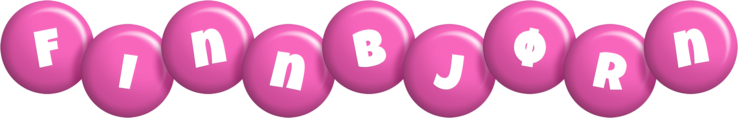 Finnbjørn candy-pink logo