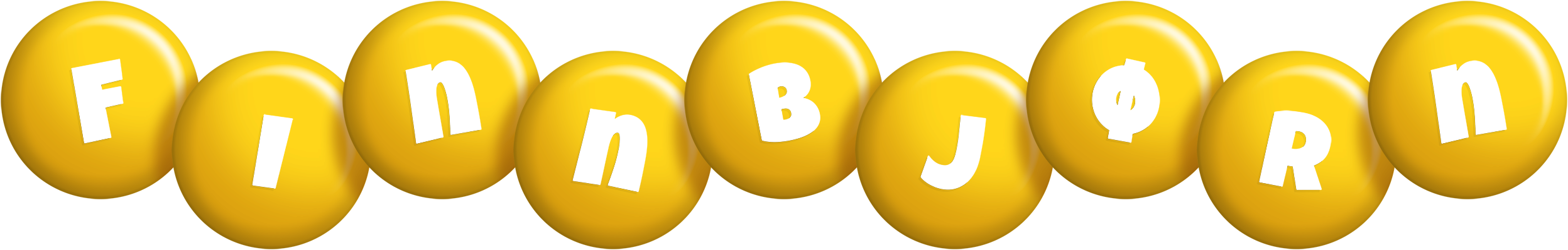 Finnbjørn candy-yellow logo