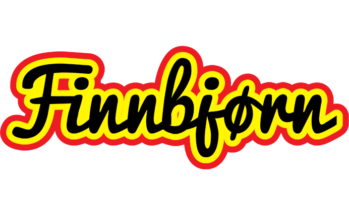 Finnbjørn flaming logo