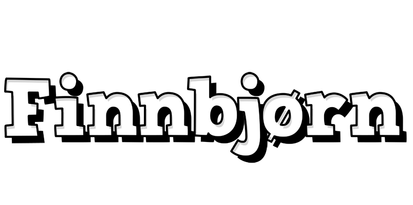 Finnbjørn snowing logo