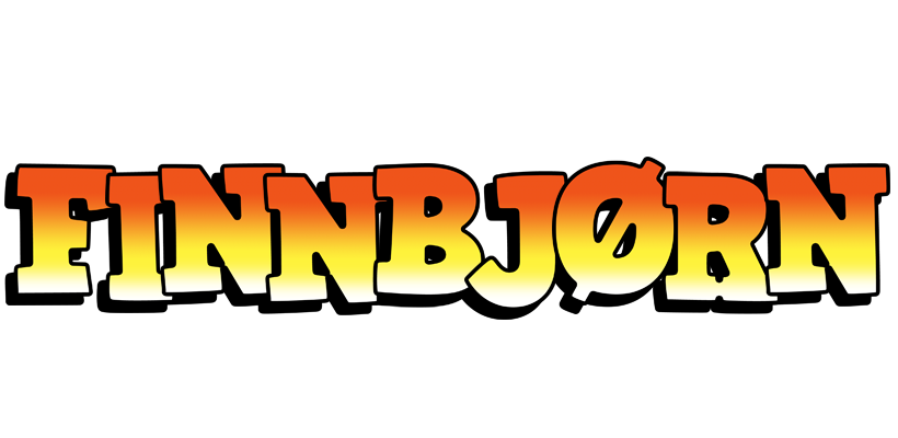 Finnbjørn sunset logo