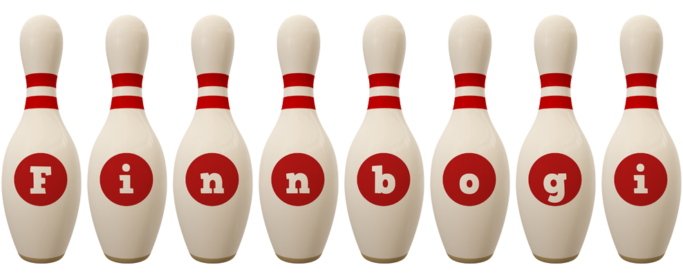 Finnbogi bowling-pin logo