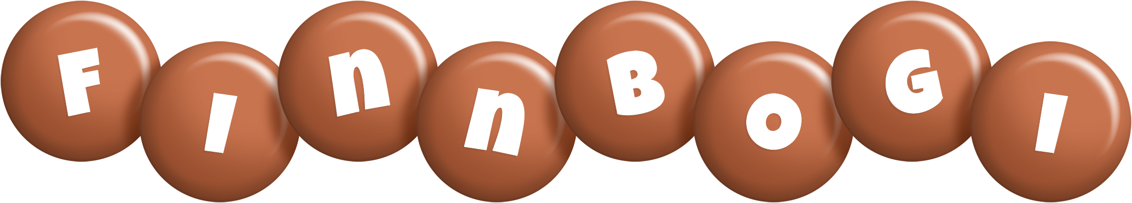 Finnbogi candy-brown logo