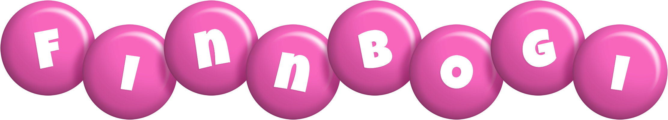 Finnbogi candy-pink logo