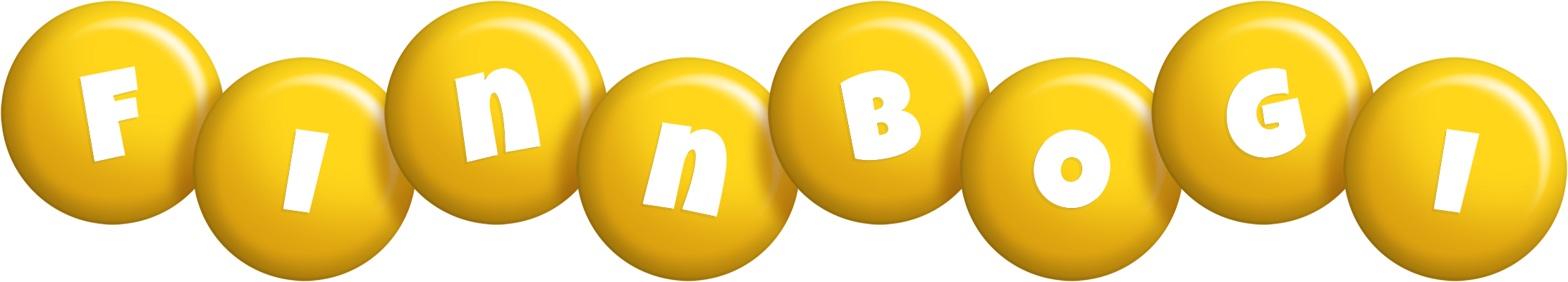Finnbogi candy-yellow logo