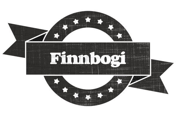Finnbogi grunge logo