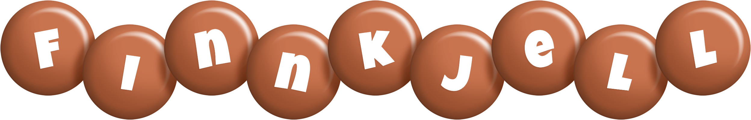 Finnkjell candy-brown logo