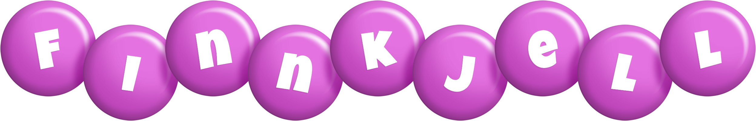 Finnkjell candy-purple logo