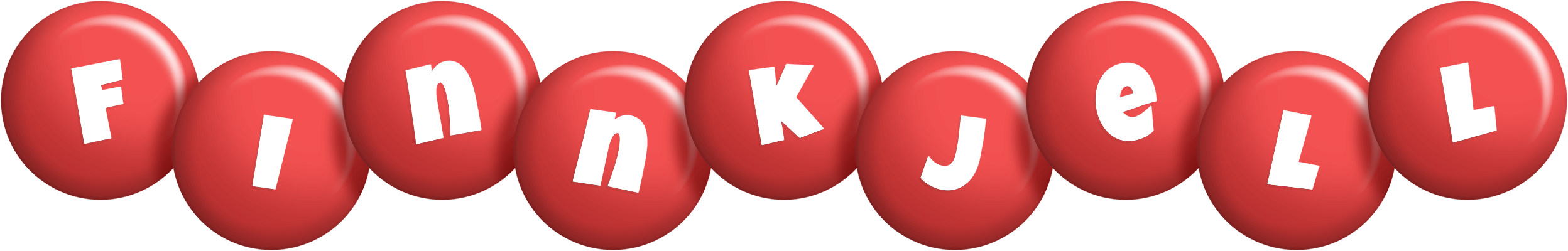 Finnkjell candy-red logo