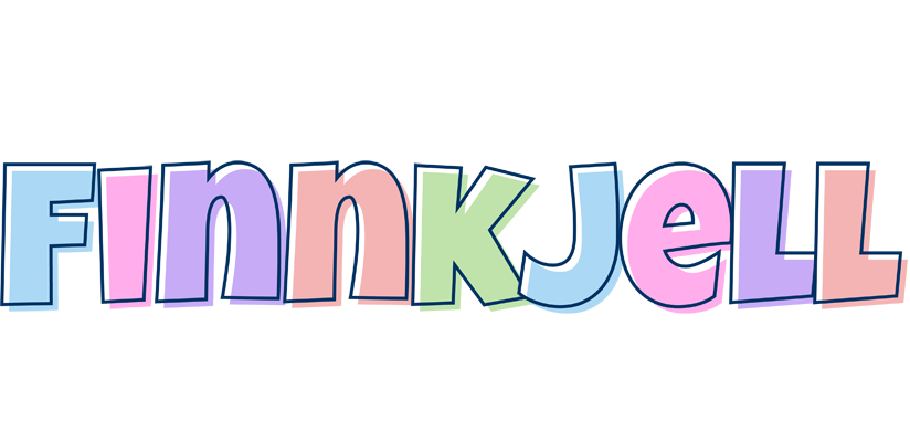 Finnkjell pastel logo
