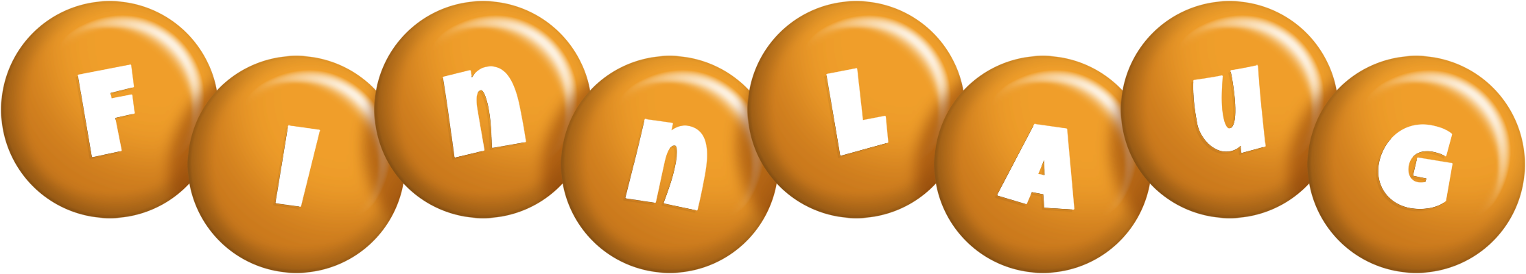 Finnlaug candy-orange logo