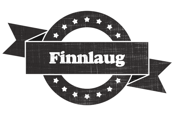 Finnlaug grunge logo