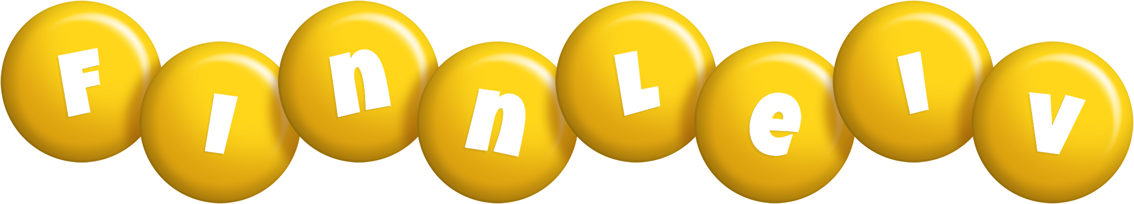 Finnleiv candy-yellow logo