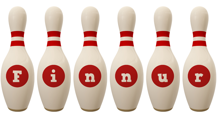 Finnur bowling-pin logo
