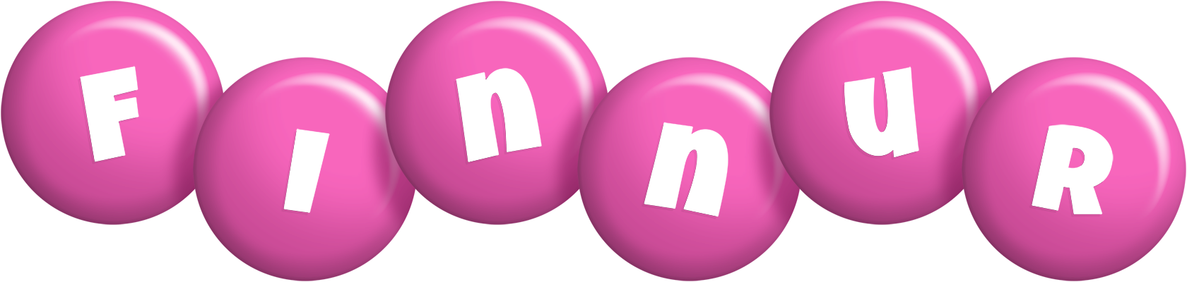 Finnur candy-pink logo