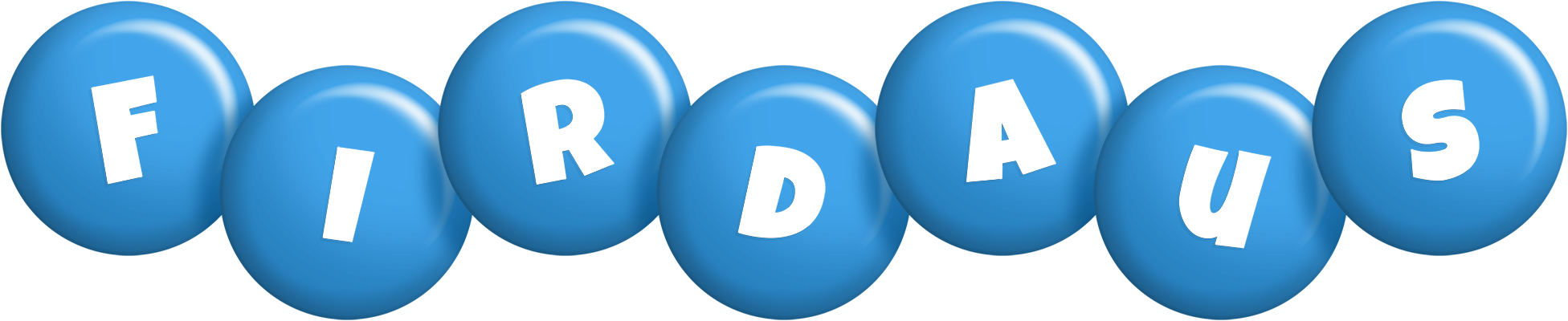 Firdaus candy-blue logo