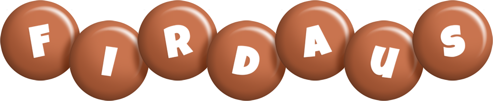 Firdaus candy-brown logo