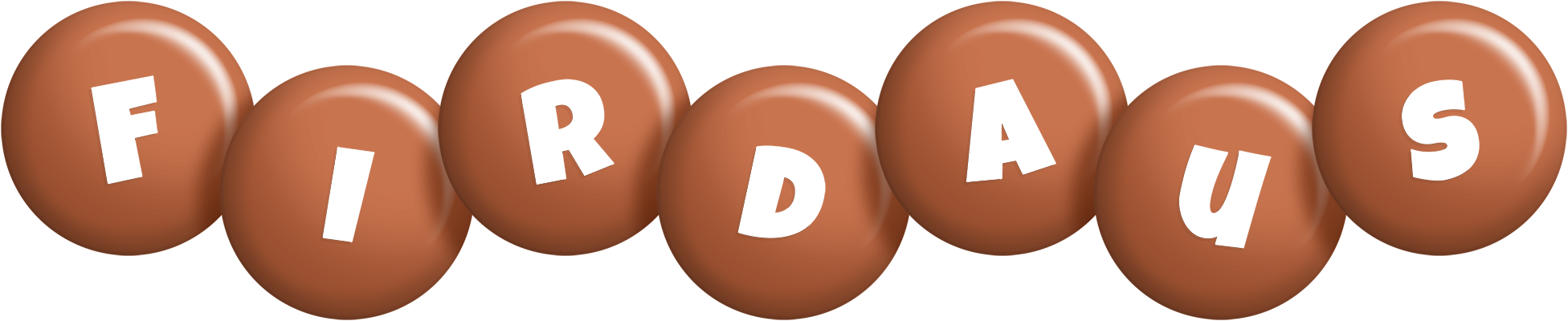 Firdaus candy-brown logo