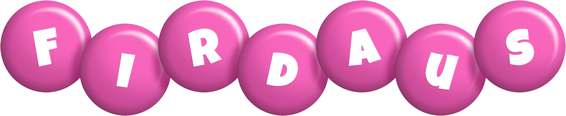 Firdaus candy-pink logo