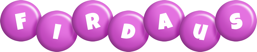 Firdaus candy-purple logo