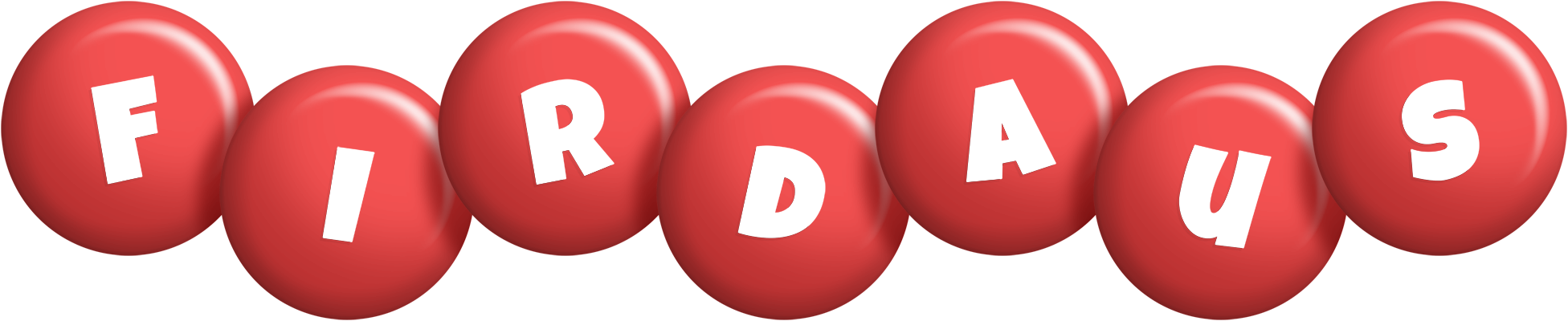 Firdaus candy-red logo